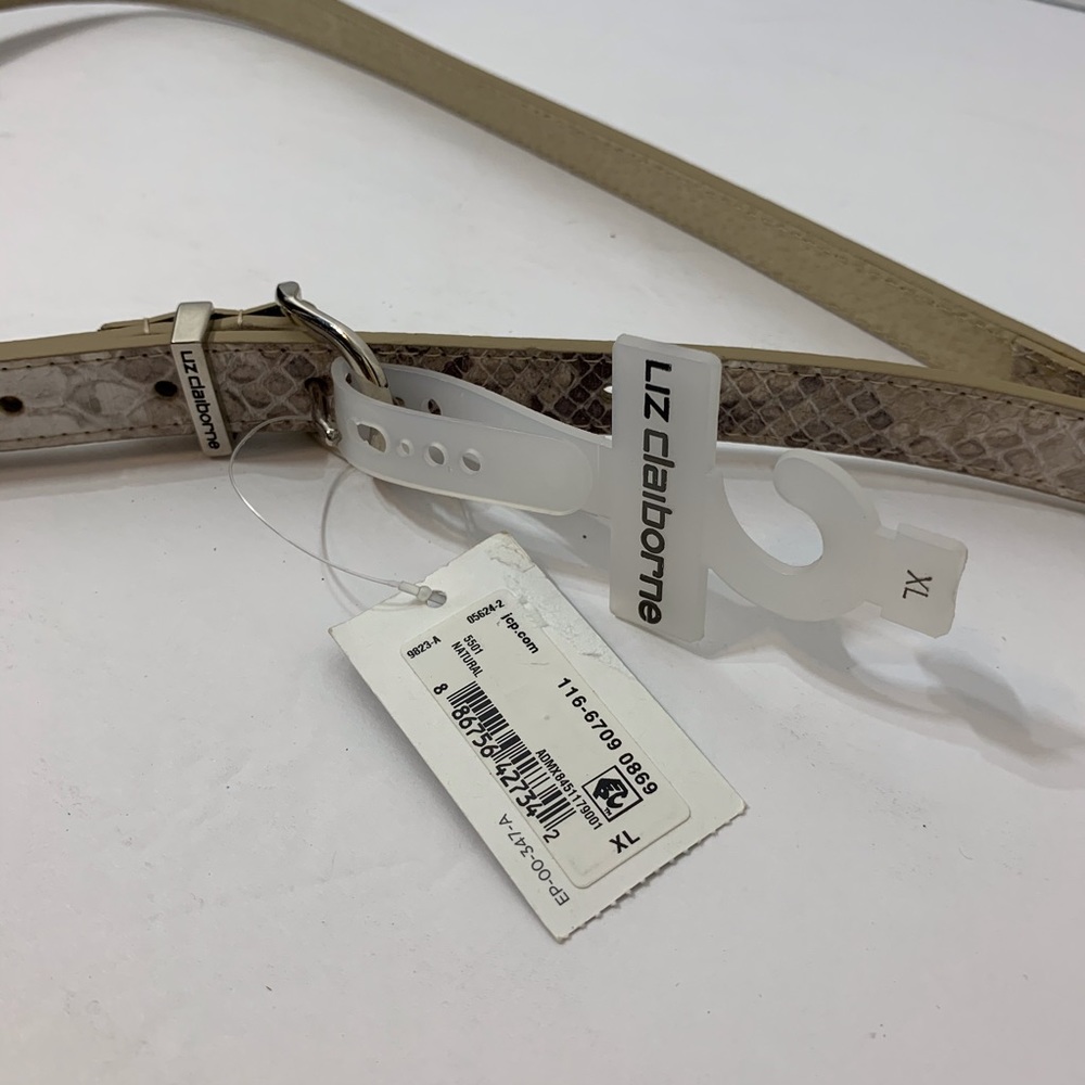 NWT Liz Claiborne Snake‎ Skin Belt Size XL